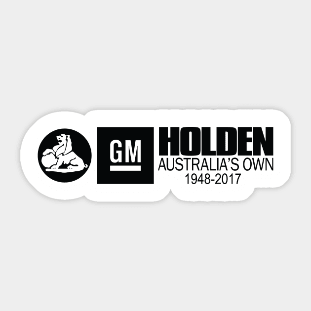 remebering Holden Sticker by High Octane Image